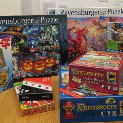 Auf die Puzzle fertig los