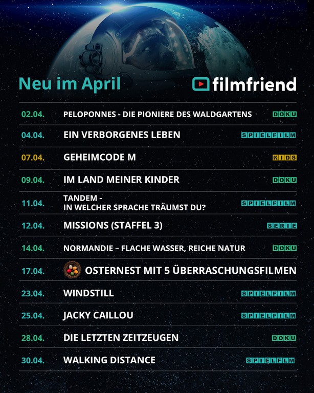 neue Filme im April 2025