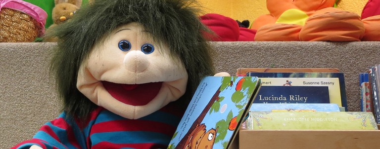 Handpuppe Max © Bibliothek Rankweil