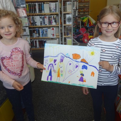 Kindergarten Sulz zu Besuch unsere Bücherei
