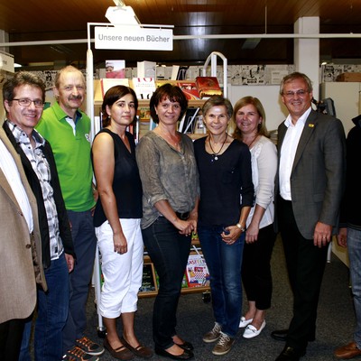 Landesrat Sonderegger besuchte die Bücherei