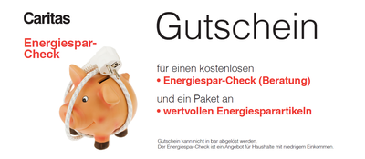 Energiesparcheck der Caritas Energiesparcheck der Caritas