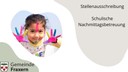 Stellenausschreibung: Schulische Nachmittagsbetreuung