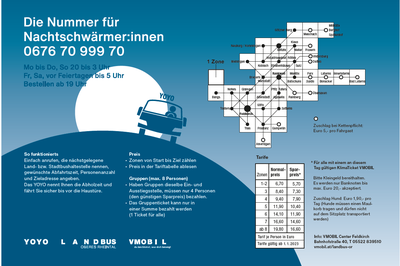 Die Nummer für Nachtschwärmer:innen - 0676 70 999 70 Die Nummer für Nachtschwärmer:innen - 0676 70 999 70