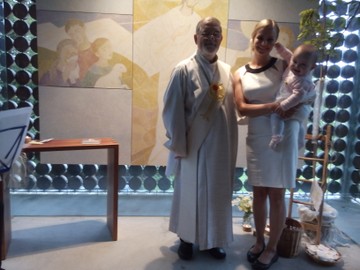 Taufe Lina Evilyn Huber in der Familienkapelle