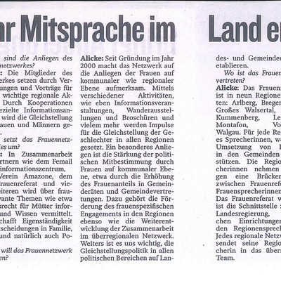 Frauen mehr Mitsprache im Land ermöglichen