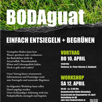 Klimawandelanpassung leicht gemacht: Projekt BODAguat bietet Do-it-yourself-Anleitung zum einfachen Entsiegeln und Begrünen auf dem eigenen Grundstück