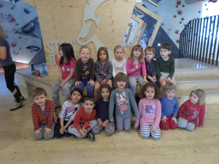 Grüne Gruppe beim Bouldern © Marktgemeinde Rankweil