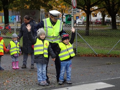 Die Polizei zu Besuch.