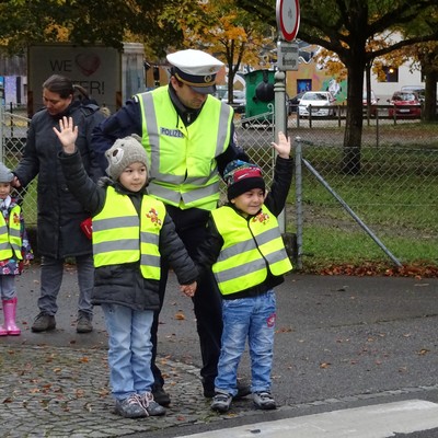 Die Polizei zu Besuch.