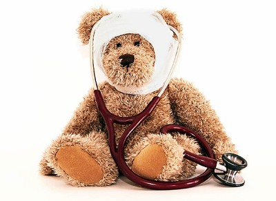 Orange Gruppe im Teddybärenkrankenhaus