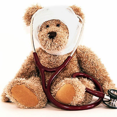 Orange Gruppe im Teddybärenkrankenhaus