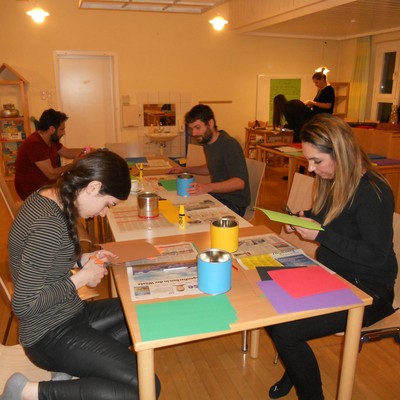 Kreativabend im Kindergarten Montfort