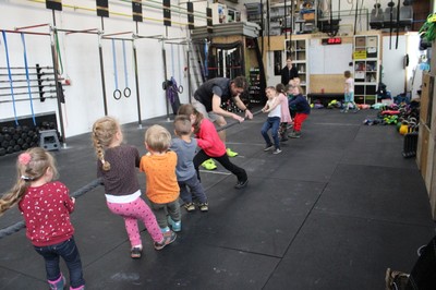 Der Kindergarten Montfort beim Crossfit Der Kindergarten Montfort beim Crossfit