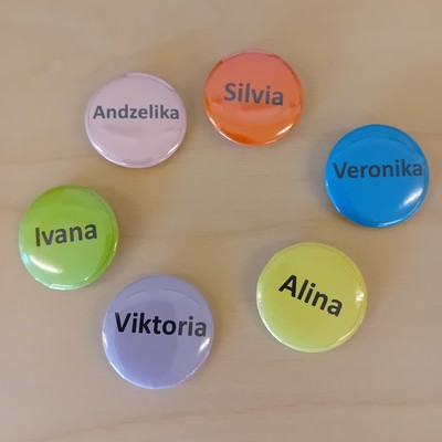 Ein großes Dankeschön für die neuen Namensschildchen