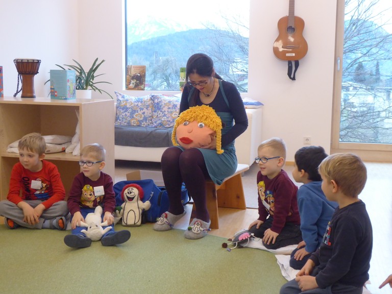 Die Kinder waren fasziniert von der Geschichte von Susi und Peter