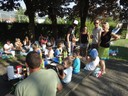 die gemeinsame Jause im Kindergarten Merowinger.JPG