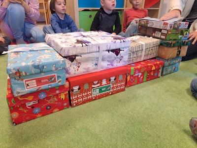 Weihnachten im Schuhkarton