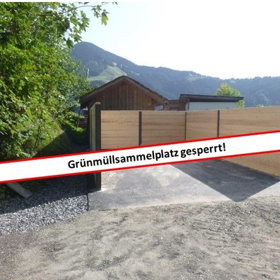 Grünmüllsammelstelle ab 1. Dezember 2025 gesperrt!