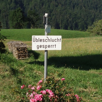 Gesperrt: Wanderweg Üble Schlucht