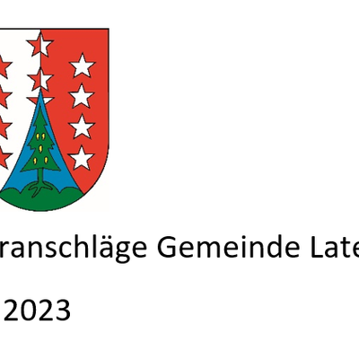 Voranschläge Gemeinde Laterns
