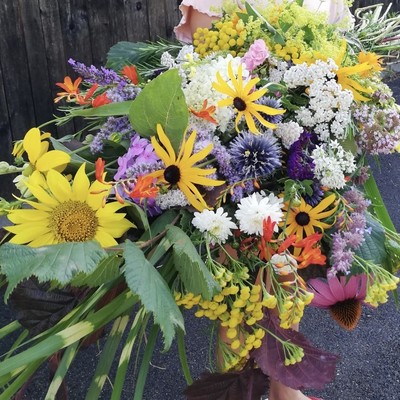 Blumen und Kräuter binden