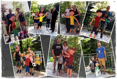 Kinder-Holzfiguren