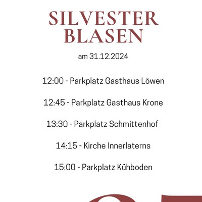 Silvesterblasen - Musikalischer Jahresausklang