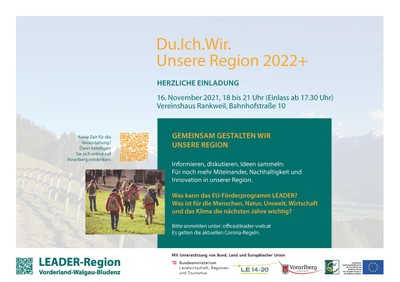 EINLADUNG- Gemeinsam gestalten wir unsere Region EINLADUNG- Gemeinsam gestalten wir unsere Region