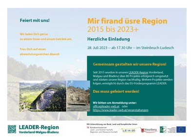 Mir firand üsre Region 2015 bis 2023+ Mir firand üsre Region 2015 bis 2023+