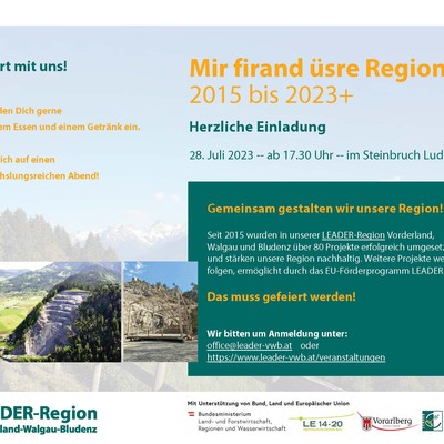 Mir firand üsre Region 2015 bis 2023+