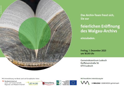 PROJEKT AKTUELL - Gemeinschaftsarchiv Walgau PROJEKT AKTUELL - Gemeinschaftsarchiv Walgau
