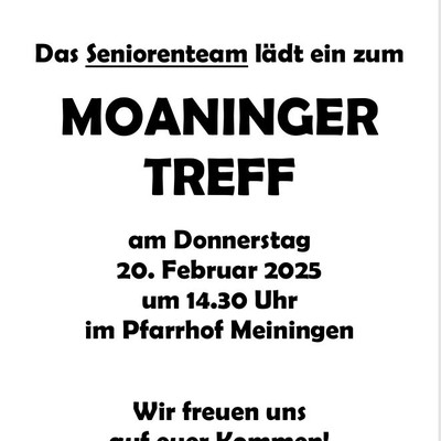 MOANINGER   TREFF