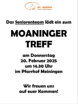 MOANINGER   TREFF