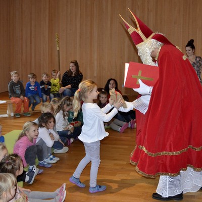 Der Nikolaus im Kindergarten