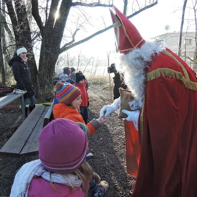 Der Nikolaus im Kindergarten
