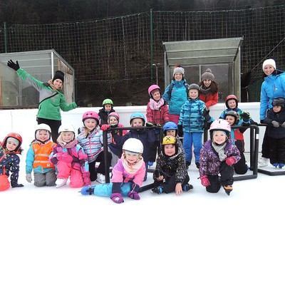 Eislaufspaß auf der Gastra in Rankweil