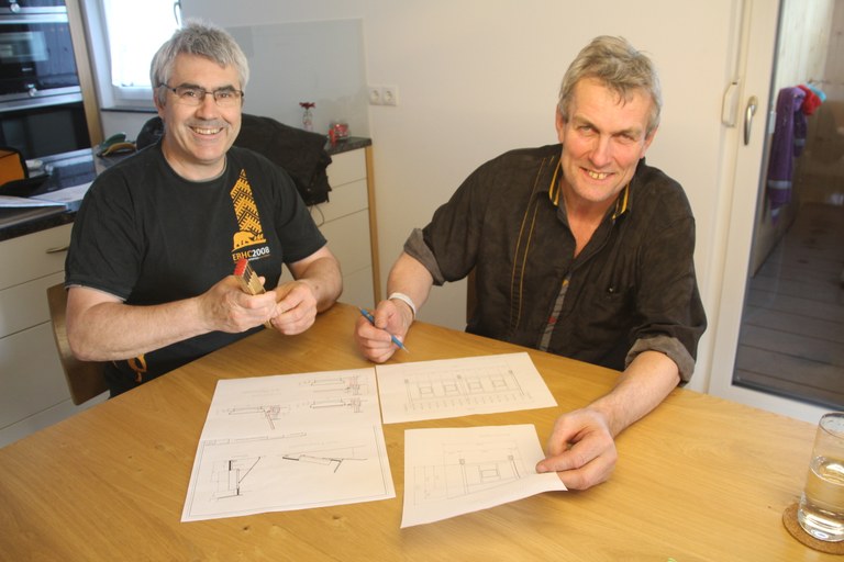 Kassier Ewald Kühne + Obmann Willi Kessler