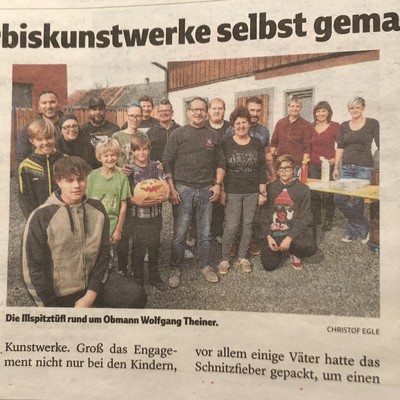 Kürbisschnitzen der Moaniger Illspitztüfl 2017