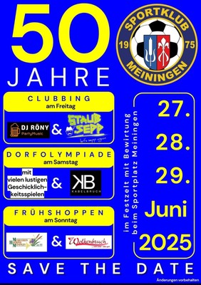50 Jahre Sportklub Meiningen