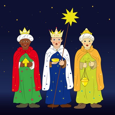 Sternsinger ziehen von Haus zu Haus