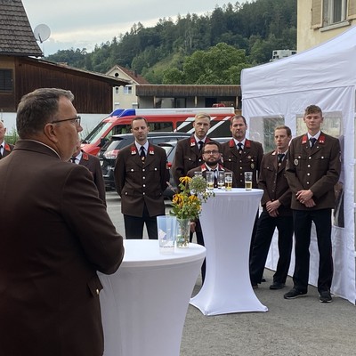 Einweihung des neuen Feuerwehrhauses der BTF Fries