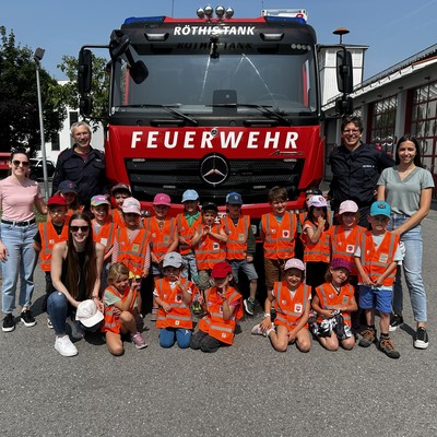 Besuch des Kindergartens und der Volksschule
