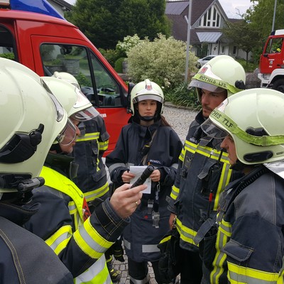 Zugsübung bei der Gemeinde Röthis