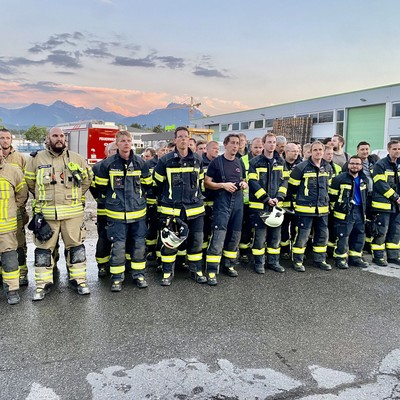 Gemeinschaftsübung Feuerwehr Röthis, Sulz und Weiler