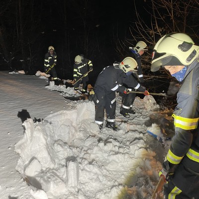Einsatz 05-2021: t1 Röthis Rebhalde xy - Carport abschaufeln