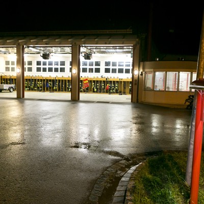 Einsatz 37: t9 Röthis Unterführung L63 - Röthner Treietstraße steht unter Wasser