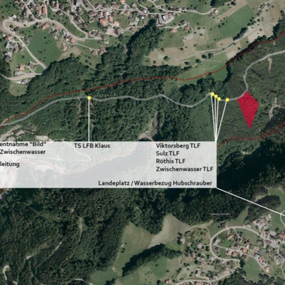 Waldbrand im Frödischtal