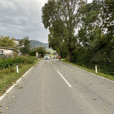 Einsatz 16 bis 18 - 2023: t1 Röthis Ortsgebiet > Sturmschäden