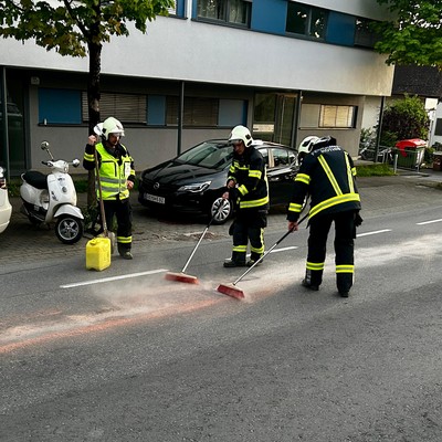 Einsatz 05 - 2025: t1 Röthis L70 Rautenastrasse - [Verschmutzte Fahrbahn] Ölspur